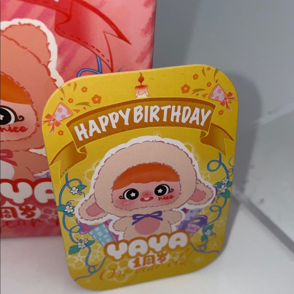 Yaya Happy Birthday Plush Toy - Cream and Purple - Picture 6 of 6